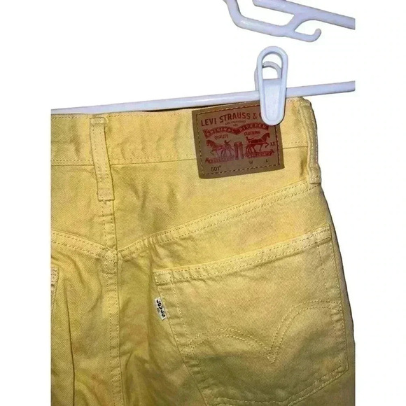 LEVIS 501 YELLOW 26L 26w white label - Picture 3 of 11